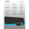 Клавиатура + мышь A4Tech Fstyler FG1010 клав:черный/синий мышь:черный/синий USB беспроводная Multimedia (FG1010 BLUE) Клавиатура + мышь A4Tech Fstyler FG1010 клав:черный/синий мышь:черный/синий USB беспроводная Multimedia (FG1010 BLUE)
